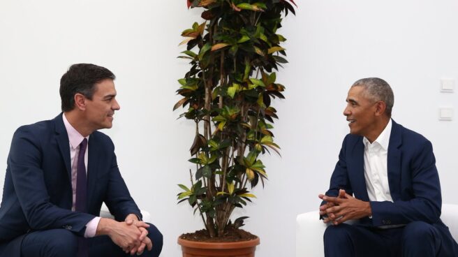 Pedro Sánchez y Barack Obama, en Sevilla.