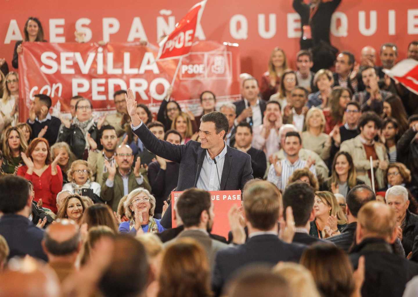 Pedro Sánchez, en Sevilla.