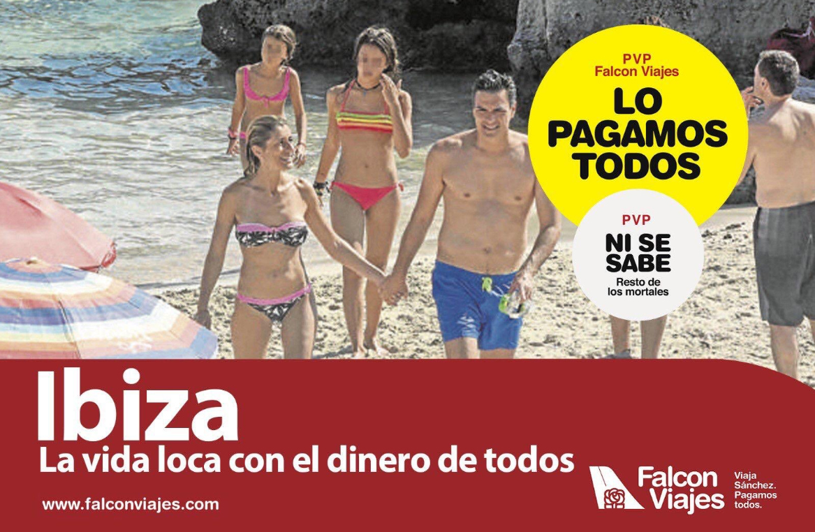 Pedro Sánchez y su familia en Ibiza.