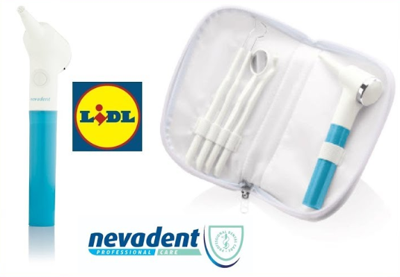 Set de pulido dental Nevadent, a la venta en Lidl, denunciado por los dentistas de Madrid.