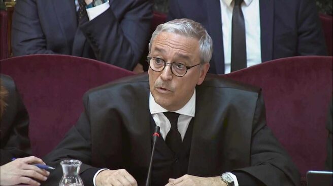 Xavier Melero, abogado de Joaquim Forn, durante una de las sesiones del juicio al procés.
