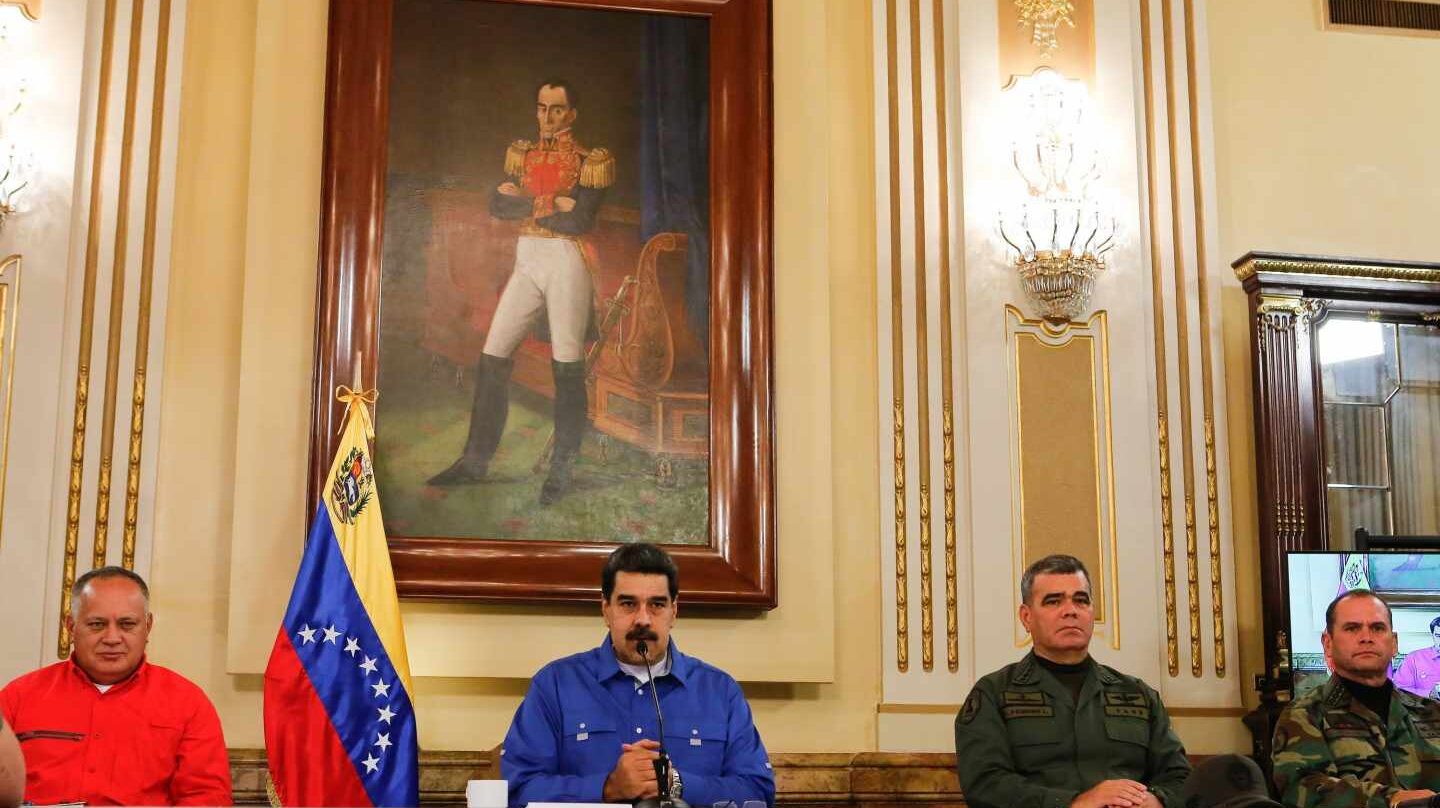 Nicolás Maduro, durante su comparecencia en Caracas.