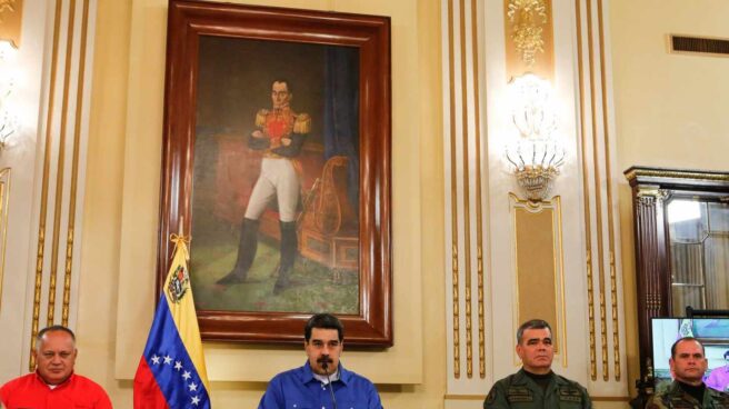 Nicolás Maduro, durante su comparecencia en Caracas.