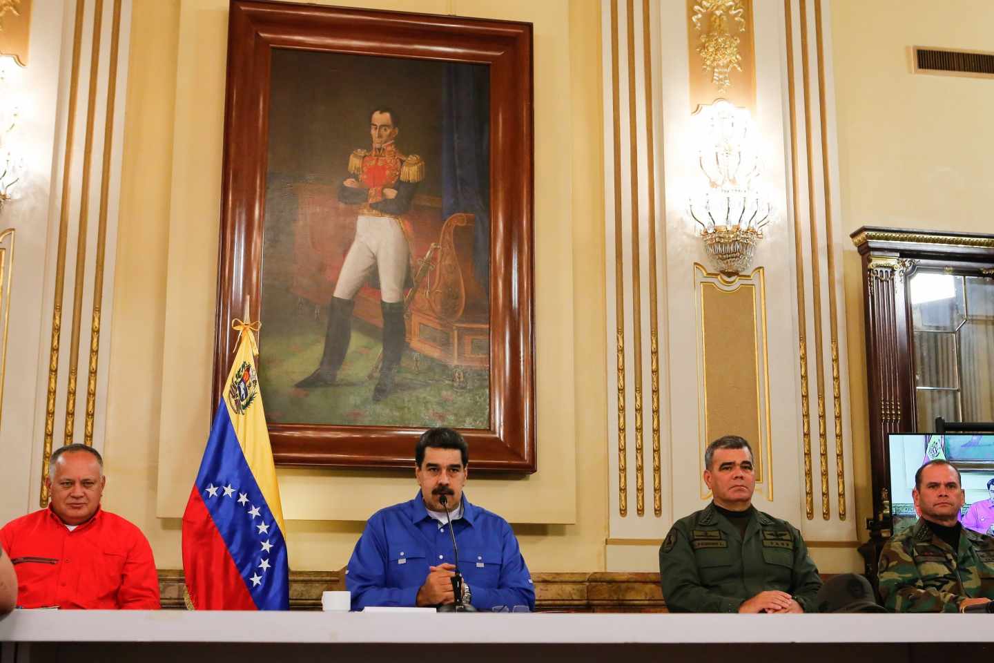 Nicolás Maduro, durante su comparecencia en Caracas.