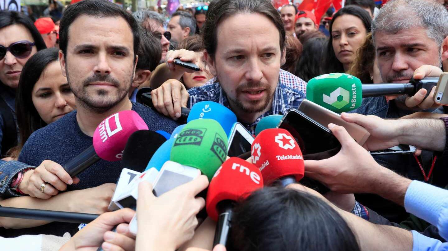 Pablo Iglesias, en la manifestación del 1 de Mayo.