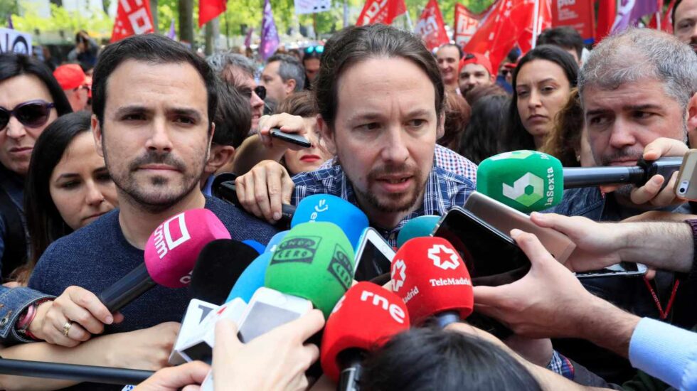 Pablo Iglesias, en la manifestación del 1 de Mayo.