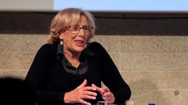 Manuela Carmena, en un debate electoral. Manuela Carmena, en un debate electoral.