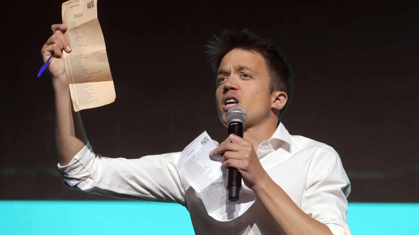 El candidato de Más Madrid a la Comunidad, Íñigo Errejón.