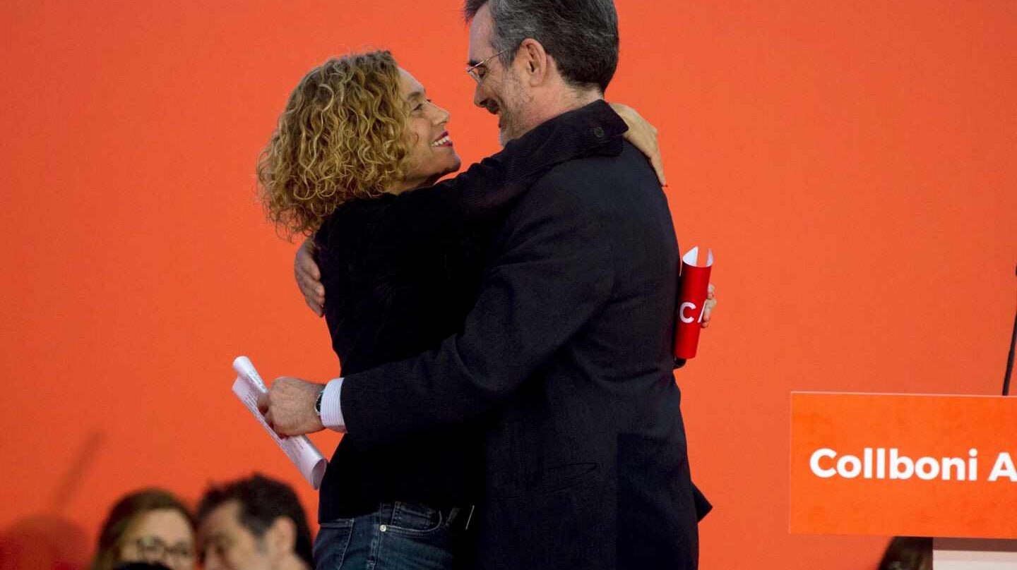 Meritxell Batet y Manuel Cruz.