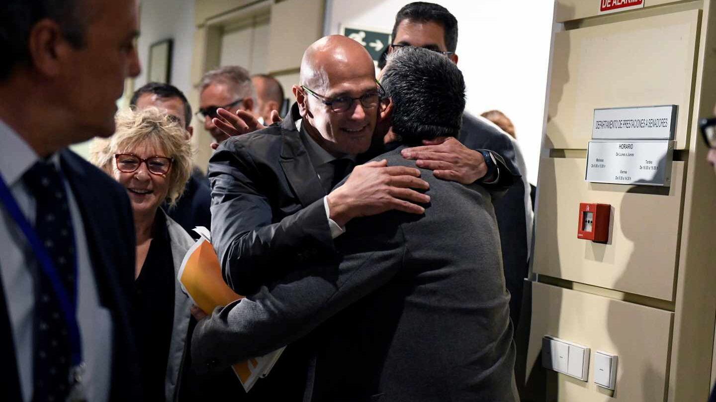 Raúl Romeva, en el Senado.