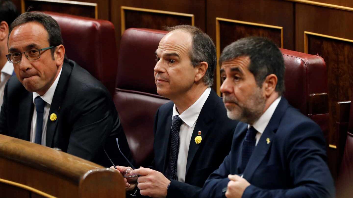 Rull, Turull y Sánchez, en el Congreso.