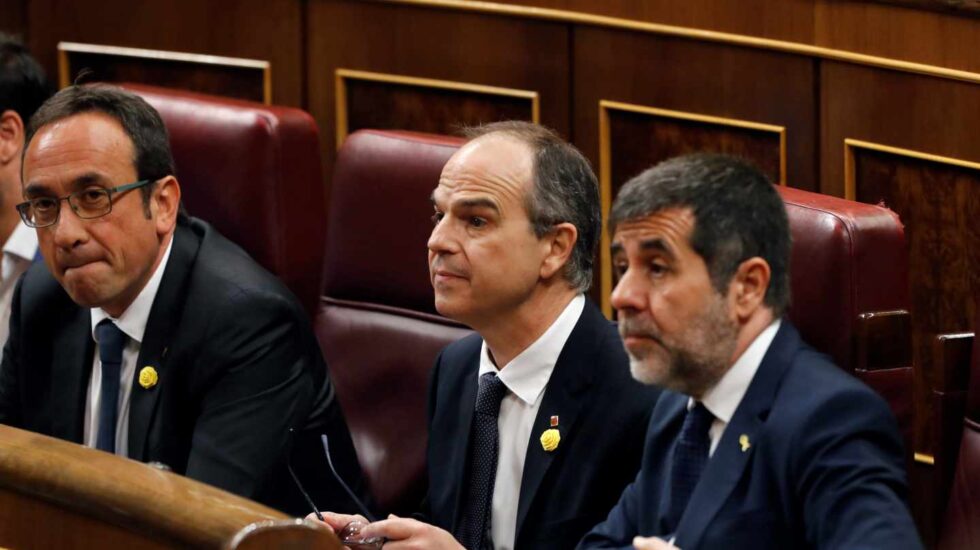Rull, Turull y Sánchez, en el Congreso.