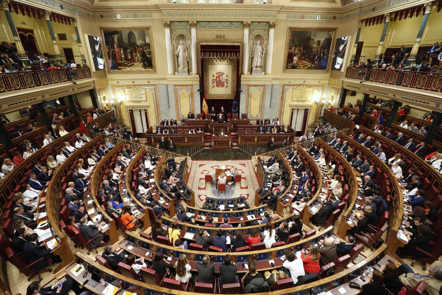 Vista general del hemiclíco del Congreso de los Diputados