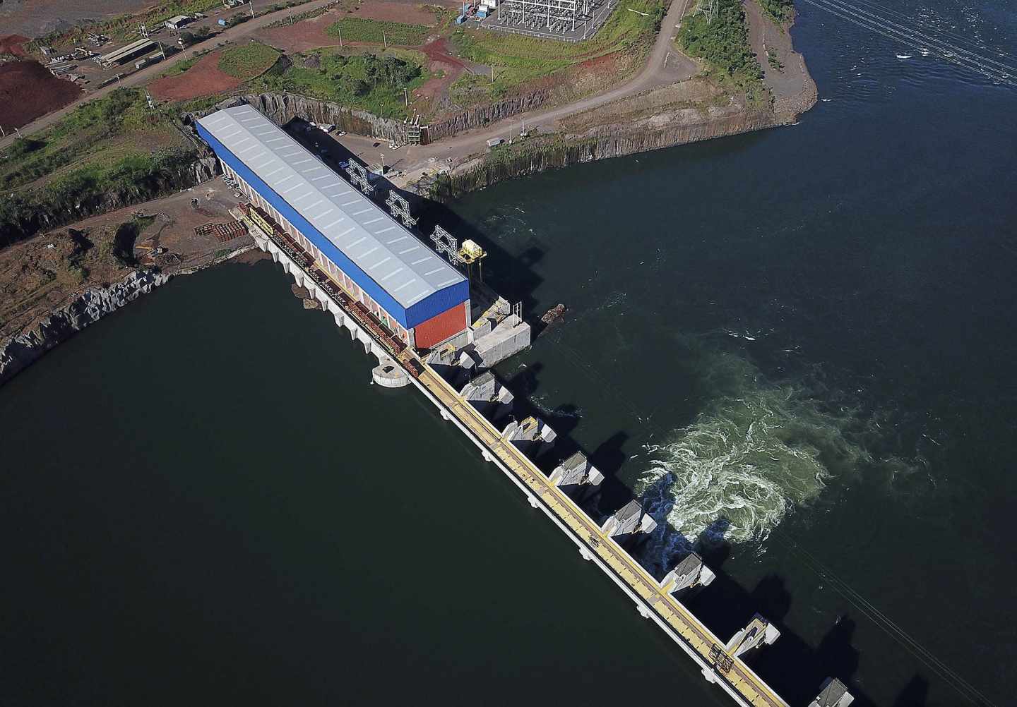 Central hidroeléctrica de Iberdrola en Baixo Iguaçu, en Brasil.