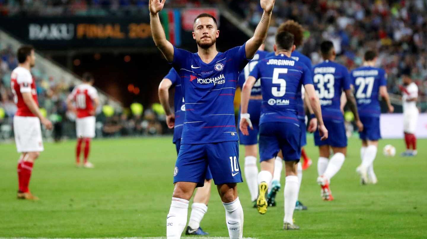 Hazard celebra un gol del Chelsea.
