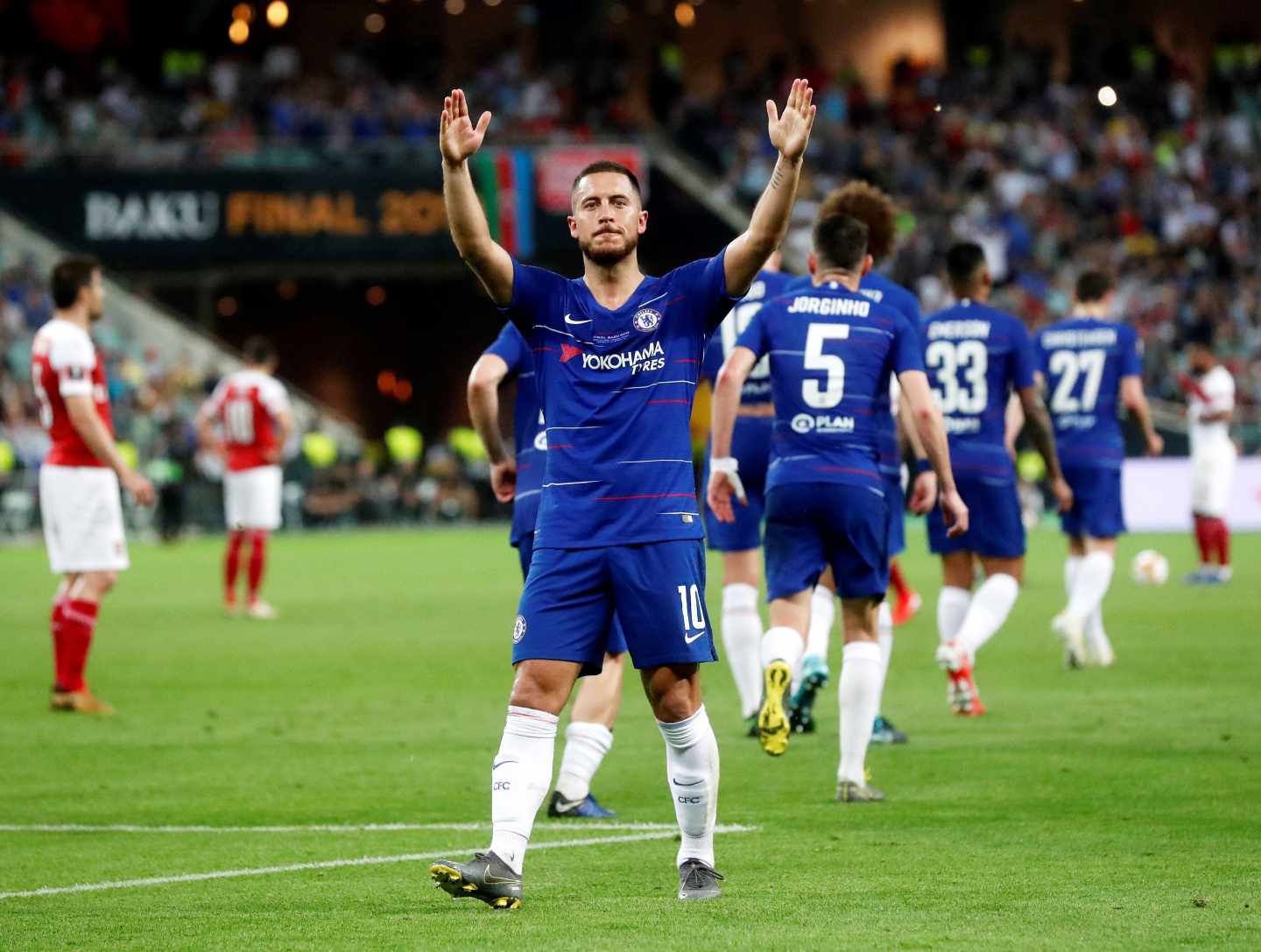 Hazard celebra un gol del Chelsea.