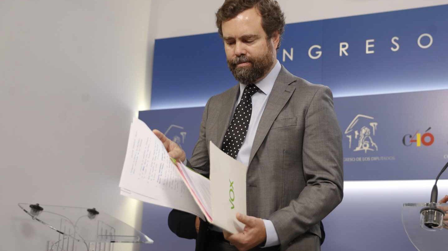 El portavoz parlamentario de Vox, Iván Espinosa de los Monteros