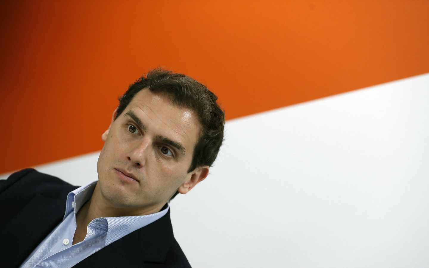 El presidente de Ciudadanos, Albert Rivera, durante la reunión del Comité Permanente de Ciudadanos, en la que analizarán los resultados de las elecciones generales, este lunes en la sede del partido en Madrid.