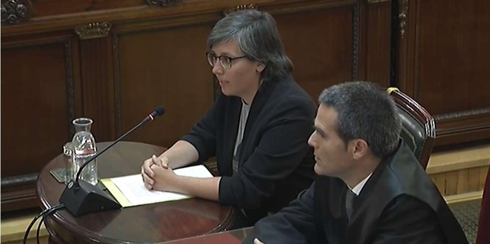 Mireia Boya, en el Tribunal Supremo.