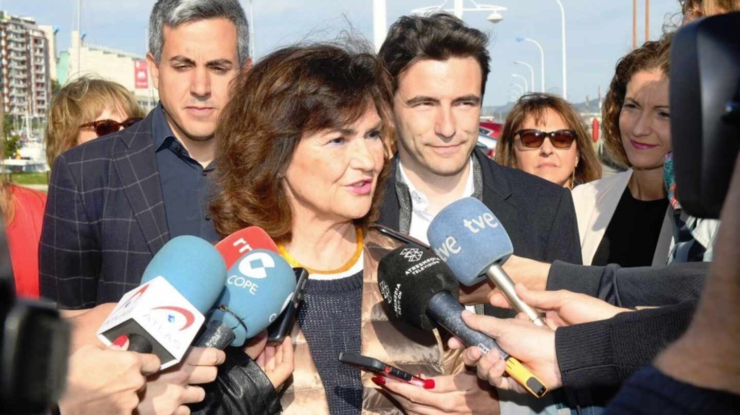 La vicepresidenta del Gobierno en funciones, Carmen Calvo