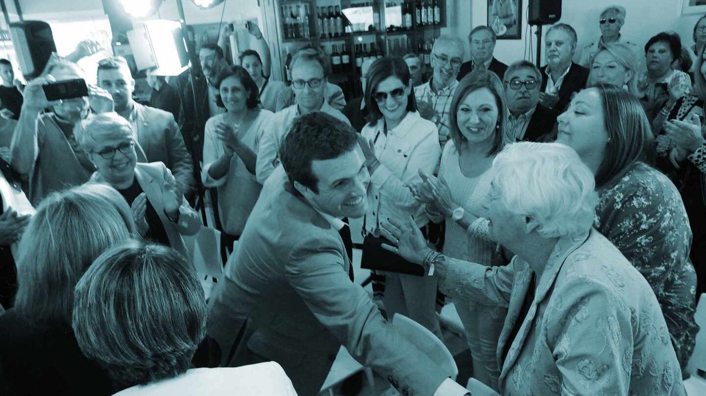 Pablo Casado, en un acto electoral.