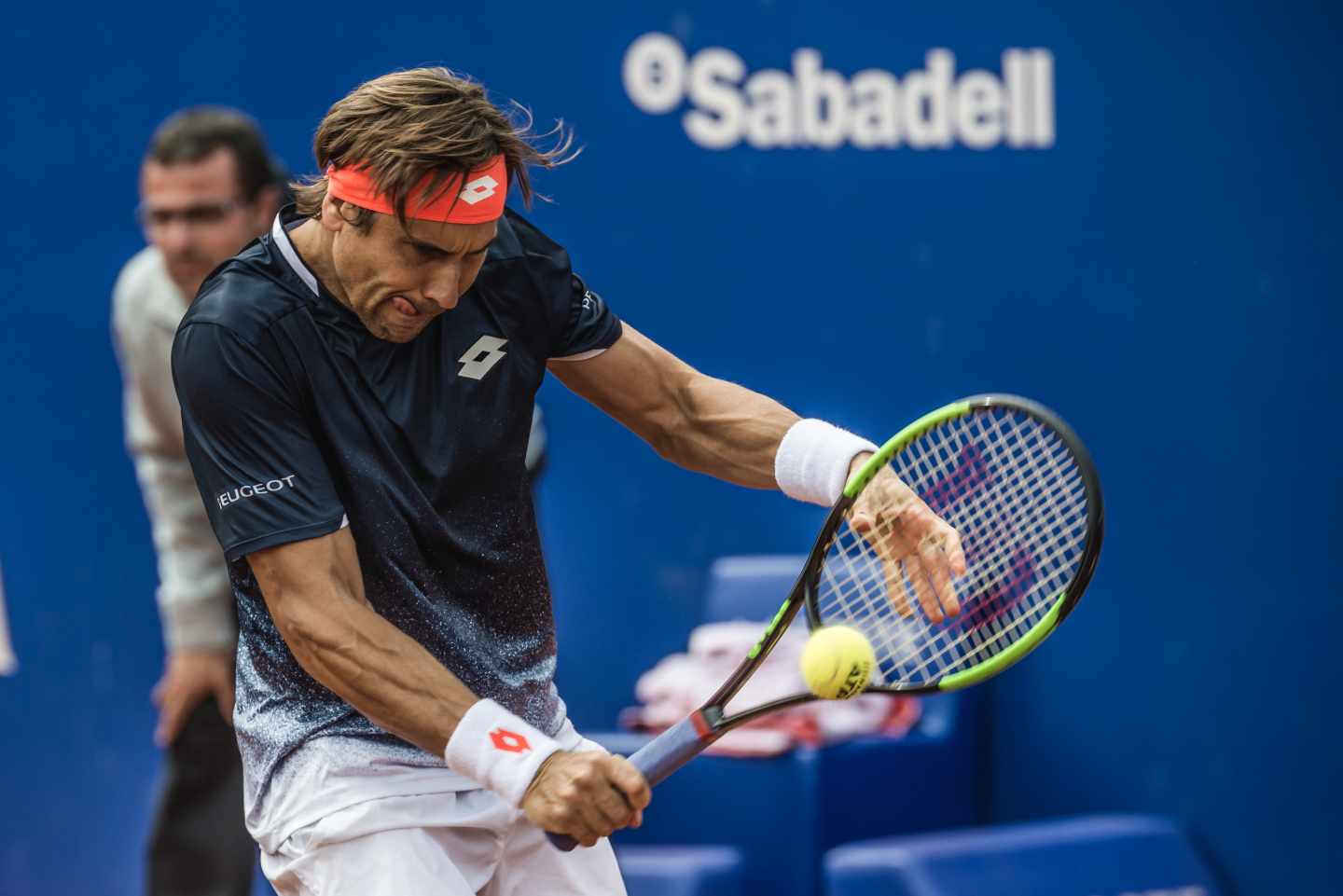 David Ferrer durante el torneo Godó de 2019.