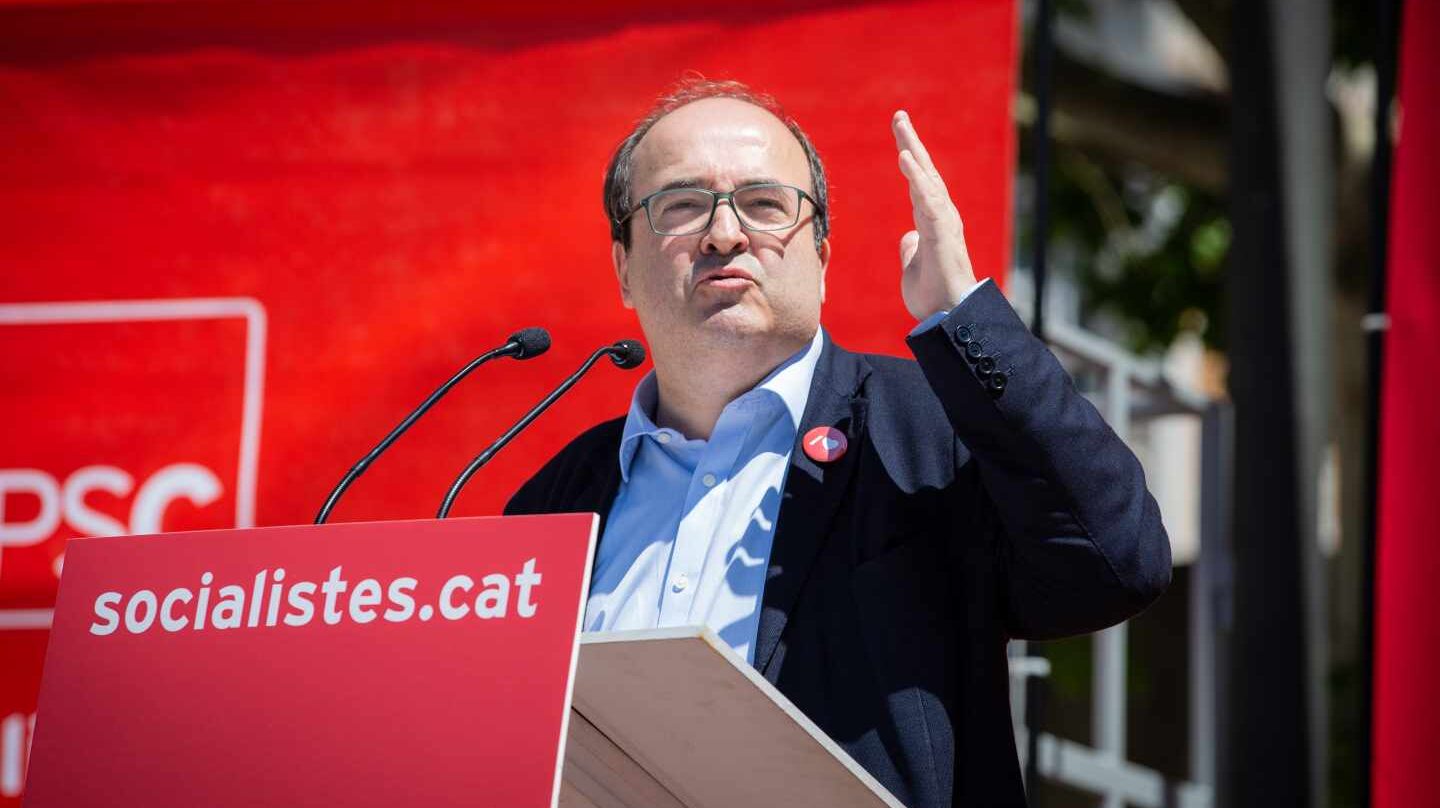 Miquel Iceta, en la campaña electoral del 28-A.