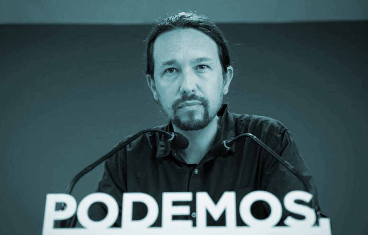 El líder de Podemos, Pablo Iglesias, en su comparecencia tras el 26-M.
