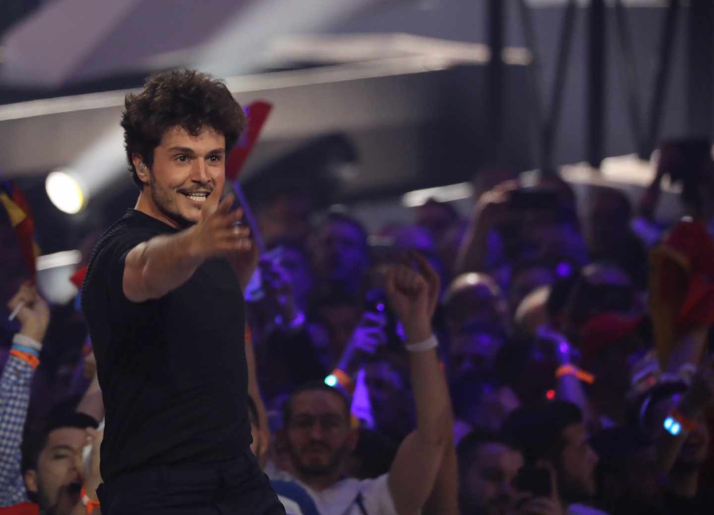 Miki, durante su actuación en Tel Aviv en Eurovisión, 2019.