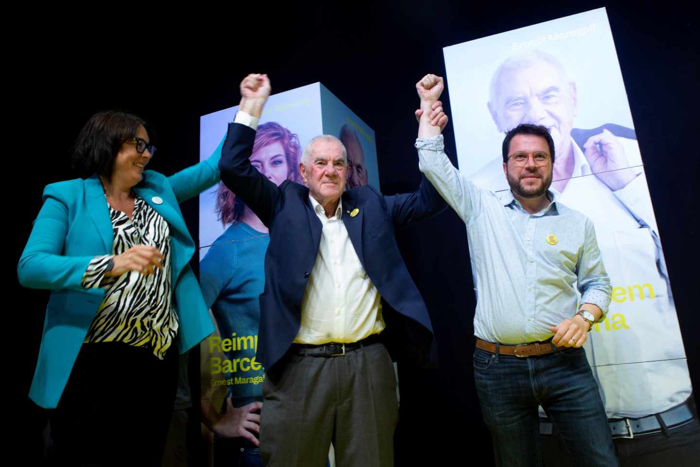 Maragall desbanca a Colau y pone Barcelona al servicio de la "libertad de Junqueras"