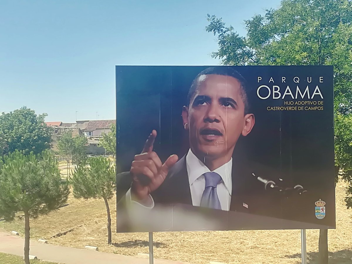 Barack Obama es hijo adoptivo de Castroverde de Campos (Zamora) desde el año 2010.