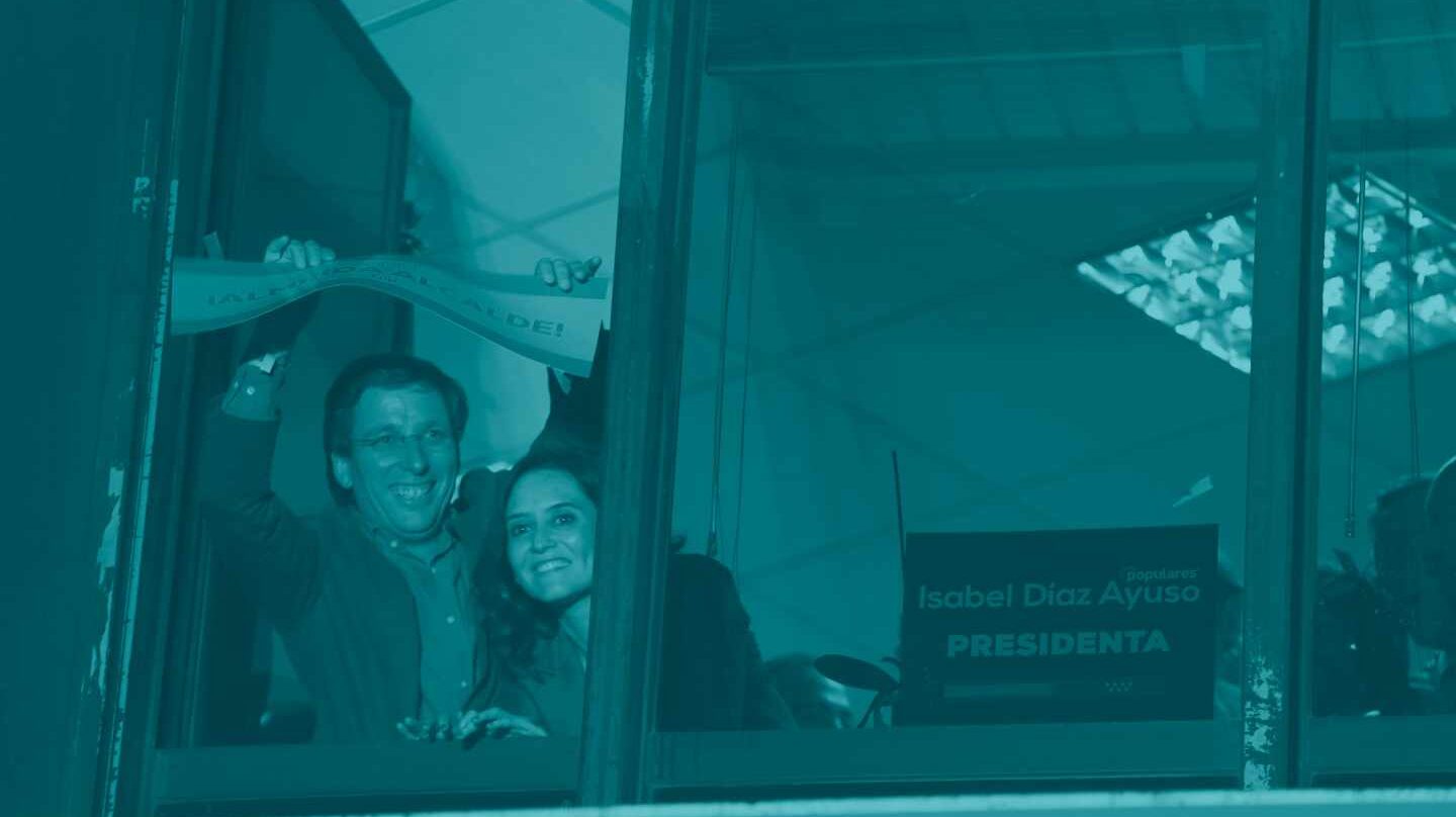José Luis Martínez Almeida e Isabel García Ayuso.