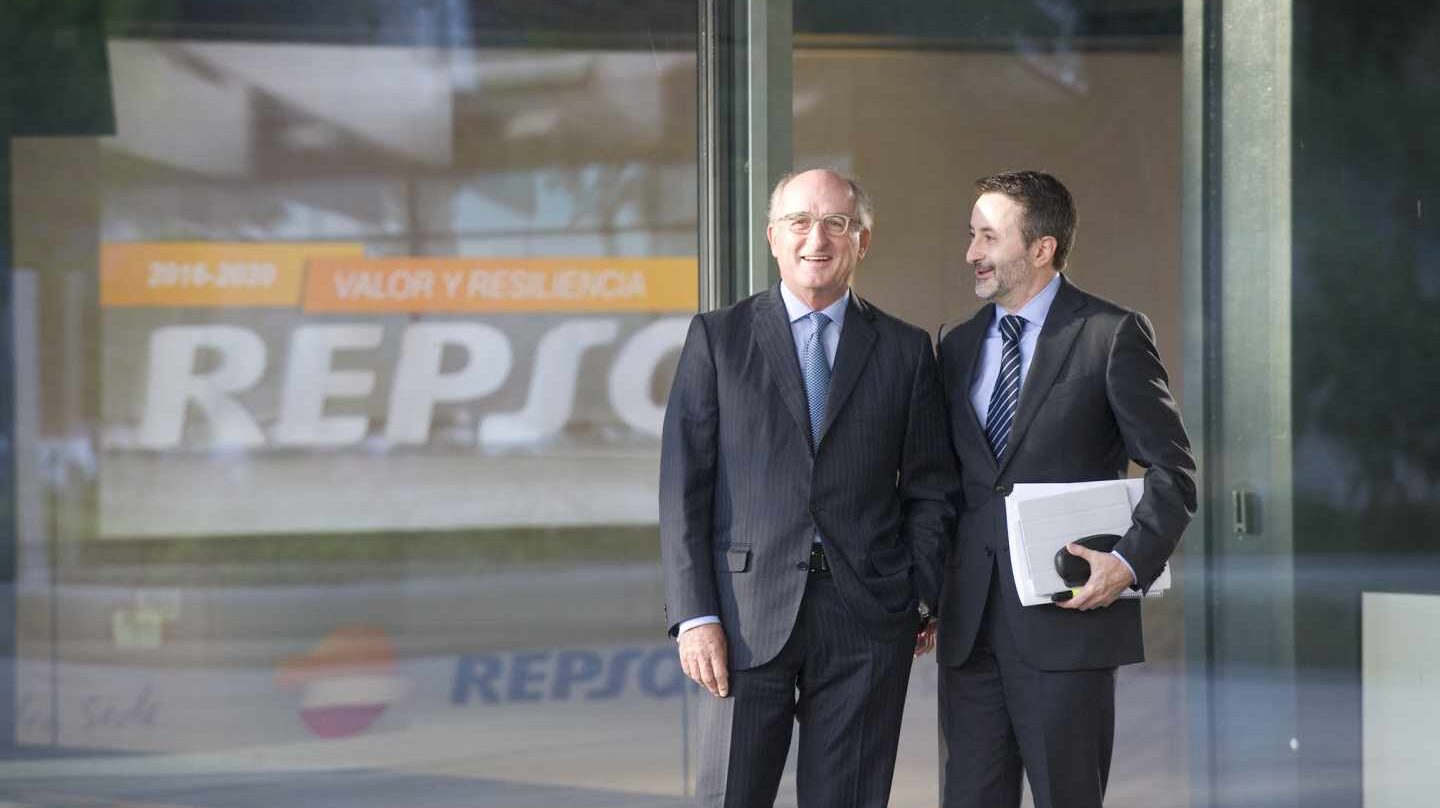 El presidente de Repsol, Antonio Brufau, y el consejero delegado, Josu Jon Imaz.