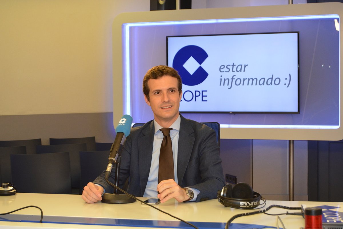 Pablo Casado, en la Cadena Cope.