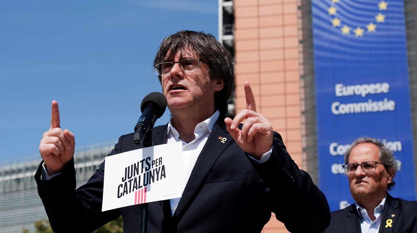 Carles Puigdemont, candidato de Junts en las elecciones europeas.