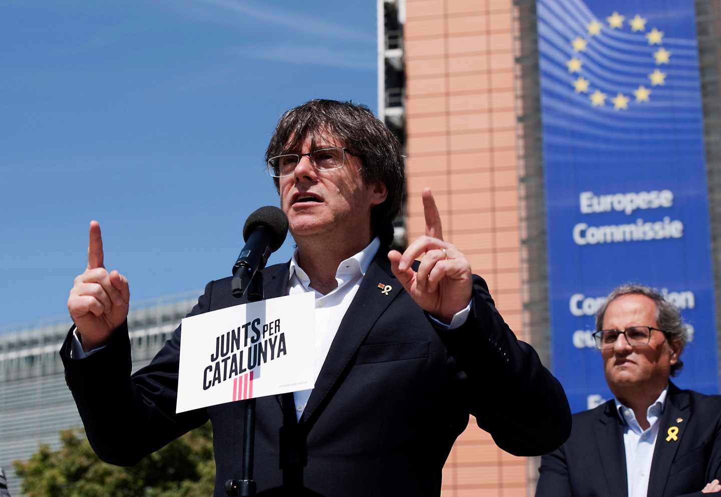 Carles Puigdemont, candidato de Junts en las elecciones europeas.