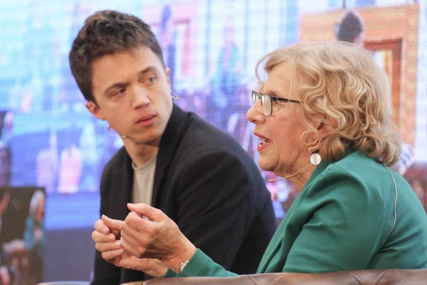 Íñigo Errejón y Manuela Carmena.