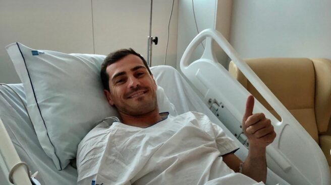 Iker Casillas, en la imagen colgada en su cuenta de Twitter.