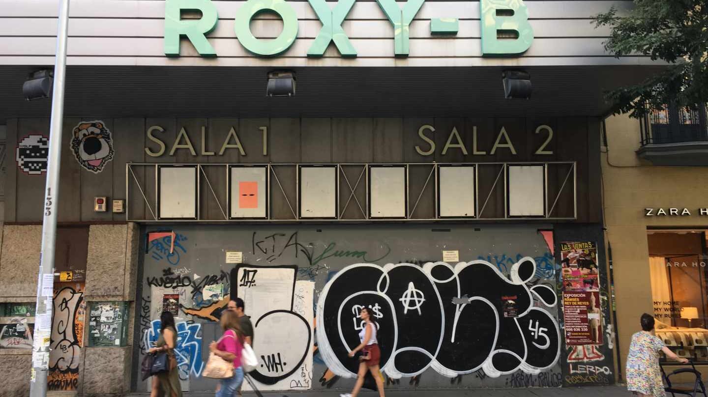 Cines Roxy de Madrid el 2018.