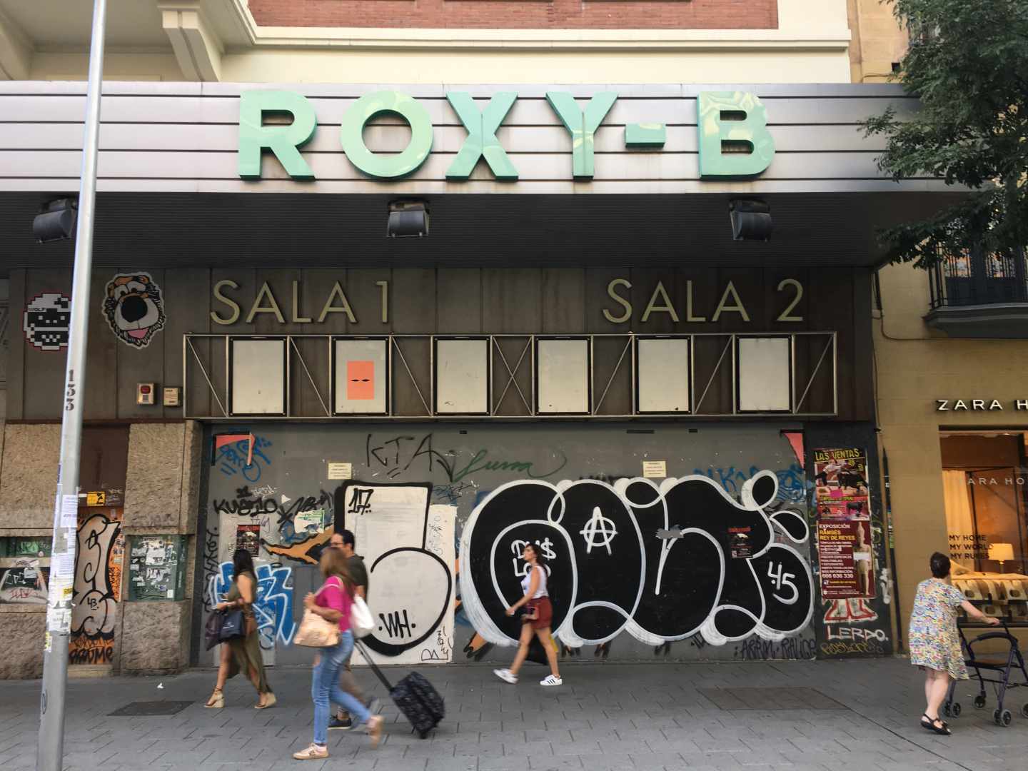 Cines Roxy de Madrid el 2018.