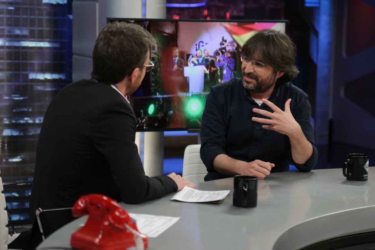 Pablo Motos y Jordi Évole, en 'El Hormiguero'.