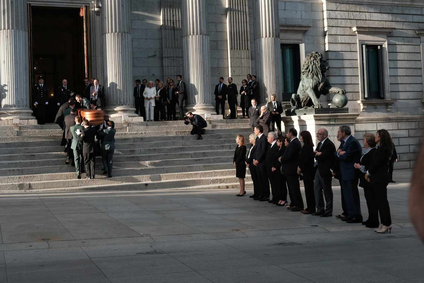 Capilla ardiente de Alfredo Pérez Rubalcaba en el Congreso de los Diputados