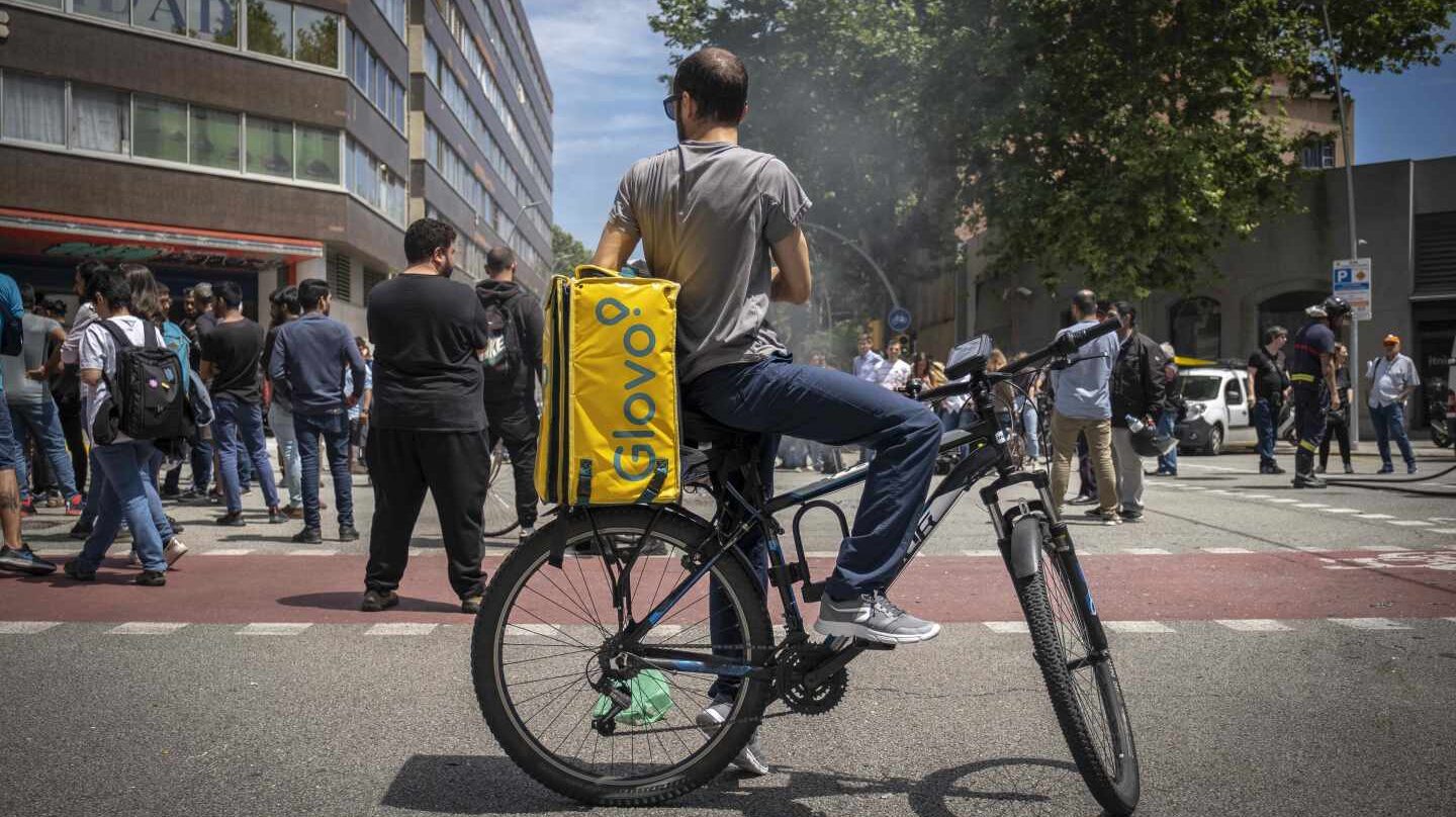 Repartidor de Glovo.