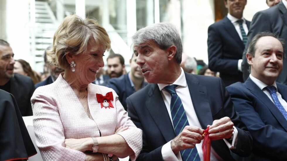 Esperanza Aguirre y Ángel Garrido.