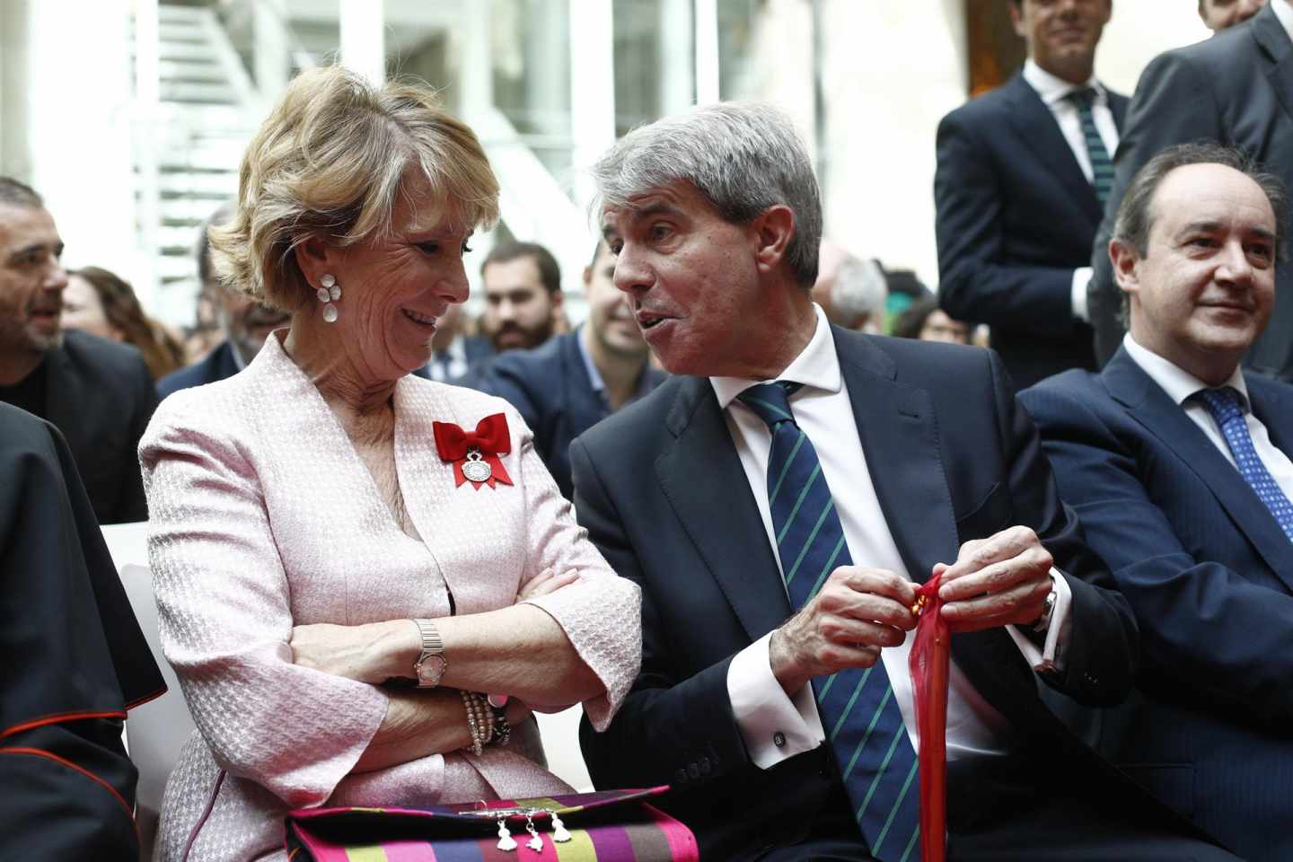 Esperanza Aguirre y Ángel Garrido.