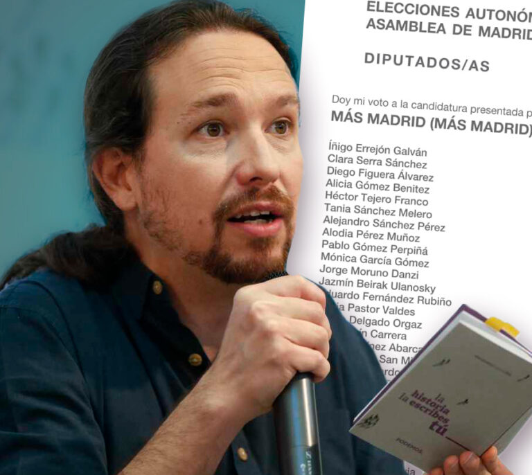 La cara de Carmena y Errejón en la papeleta indigna a Iglesias: apoyará a Sánchez Mato