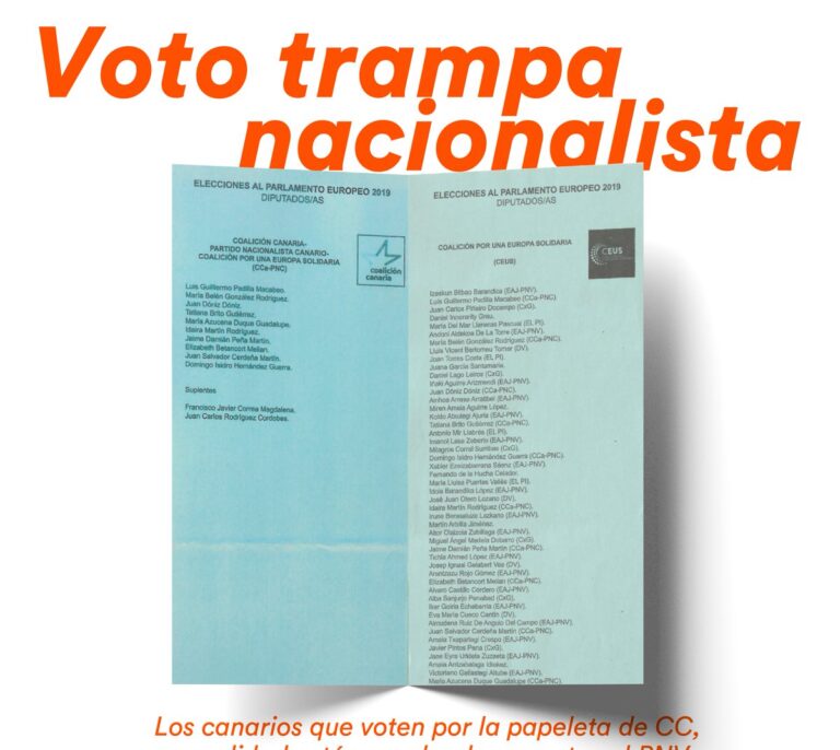 La 'trampa' nacionalista para ocultar las coaliciones en las papeletas de las europeas