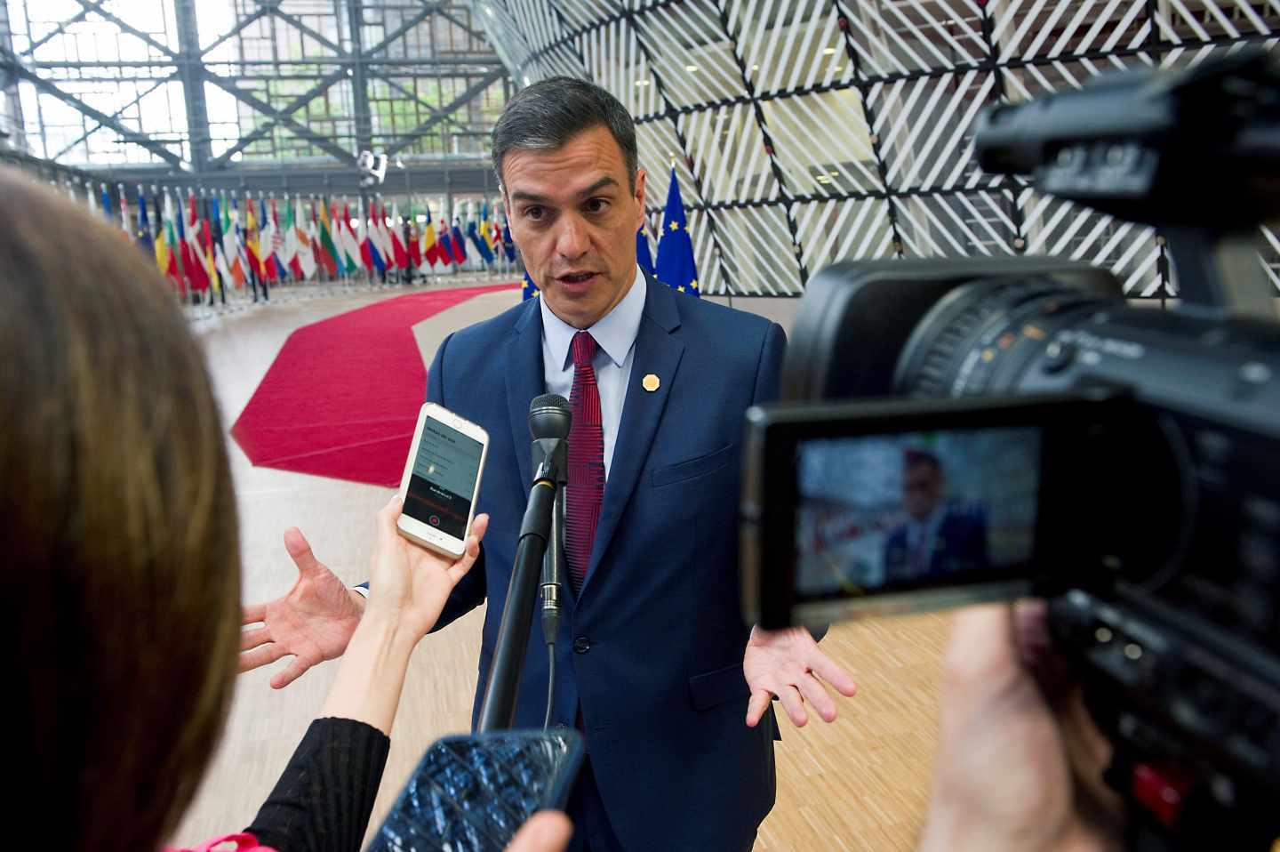 Pedro Sánchez, en Bruselas.