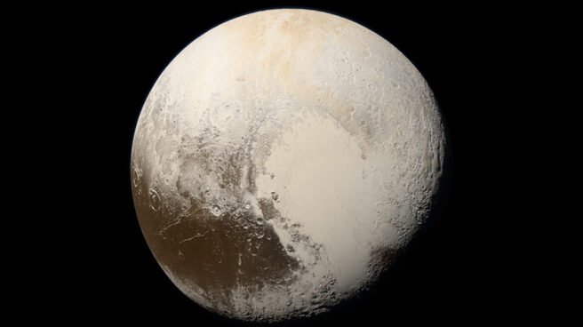 Plutón desde la nave New Horizons
