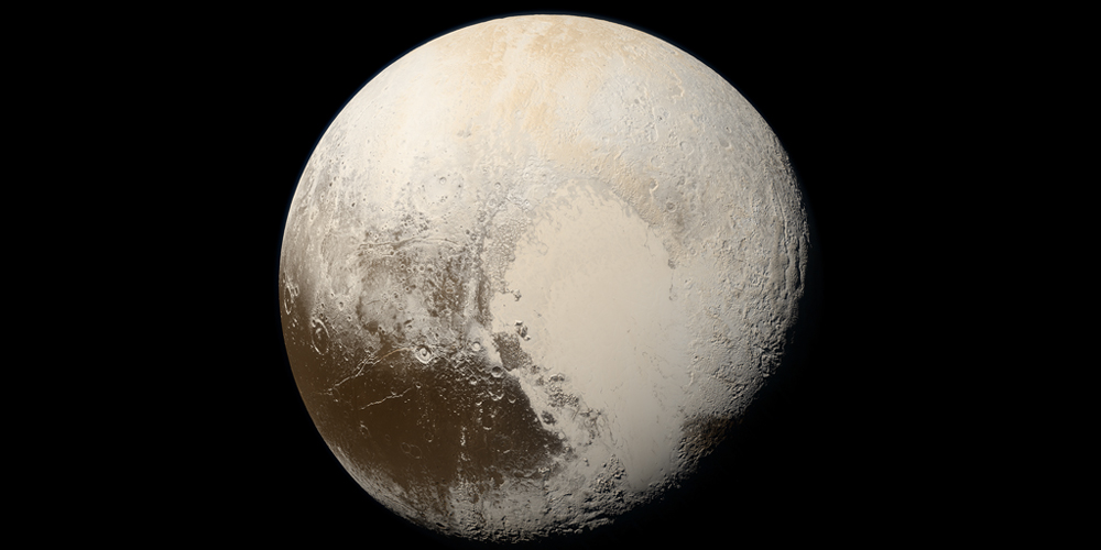 Plutón desde la nave New Horizons